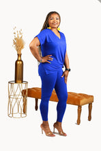 Load image into Gallery viewer, &quot;Microfiber Legging Set&quot; Bright Blue
