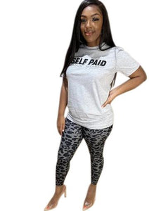 “Self Paid Tee” Grey - Tanz's Boutique
