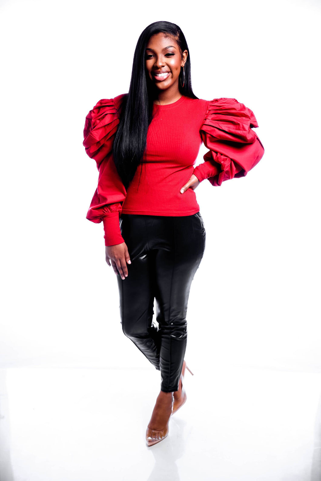 “Lady Red” Top - Tanz's Boutique